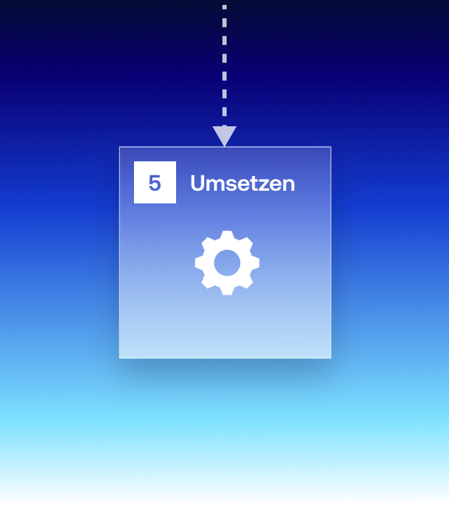HYPE Prozessschritt 5: Initiativen umsetzen und Fortschritt sowie Wirkung nachweisen