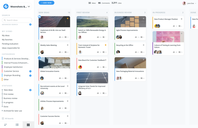 Board kanban view