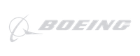 Weißes Boeing-Logo
