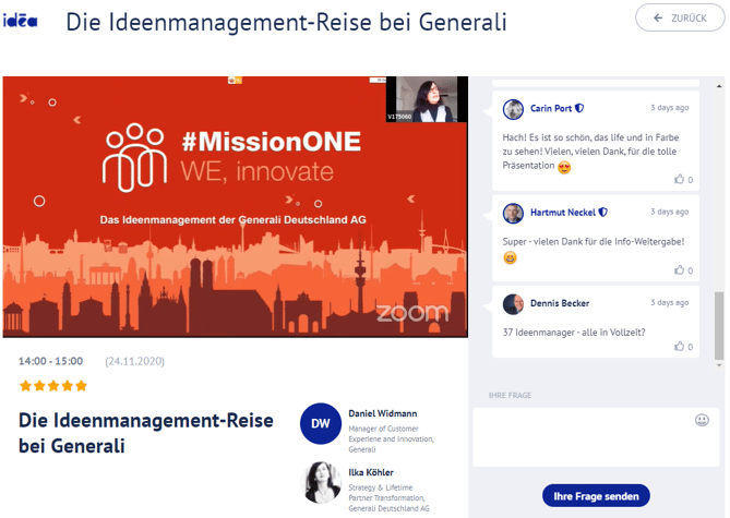 idea Vortrag der Generali