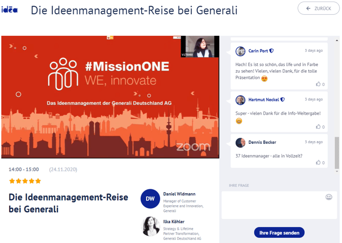 idea Vortrag der Generali