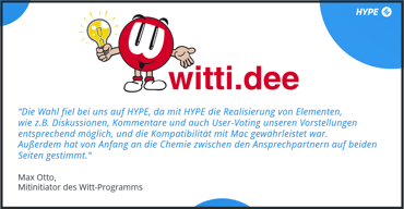Neue Geschäftsideen durch motivierte Mitarbeitende – Ideenmanagement der Witt-Gruppe